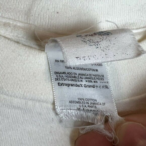 Grinch Who Stole Christmas 1997 Suess Wear Vintage White T-Shirt Red Suit XL - Picture 4 of 5